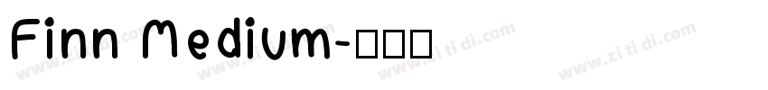 Finn Medium字体转换
